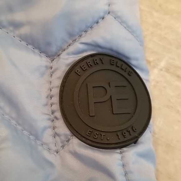 💕PERRY ELLIS💕 Zig Zag Quilted Pram 3-6 Months - Picture 7 of 10